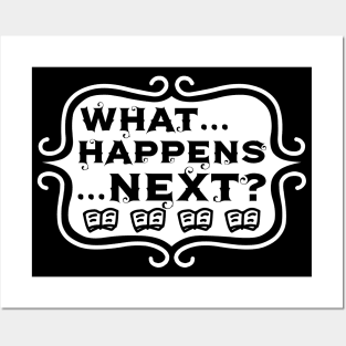 What ... Happens ... Next? - Vintage Reading and Writing Typography Posters and Art